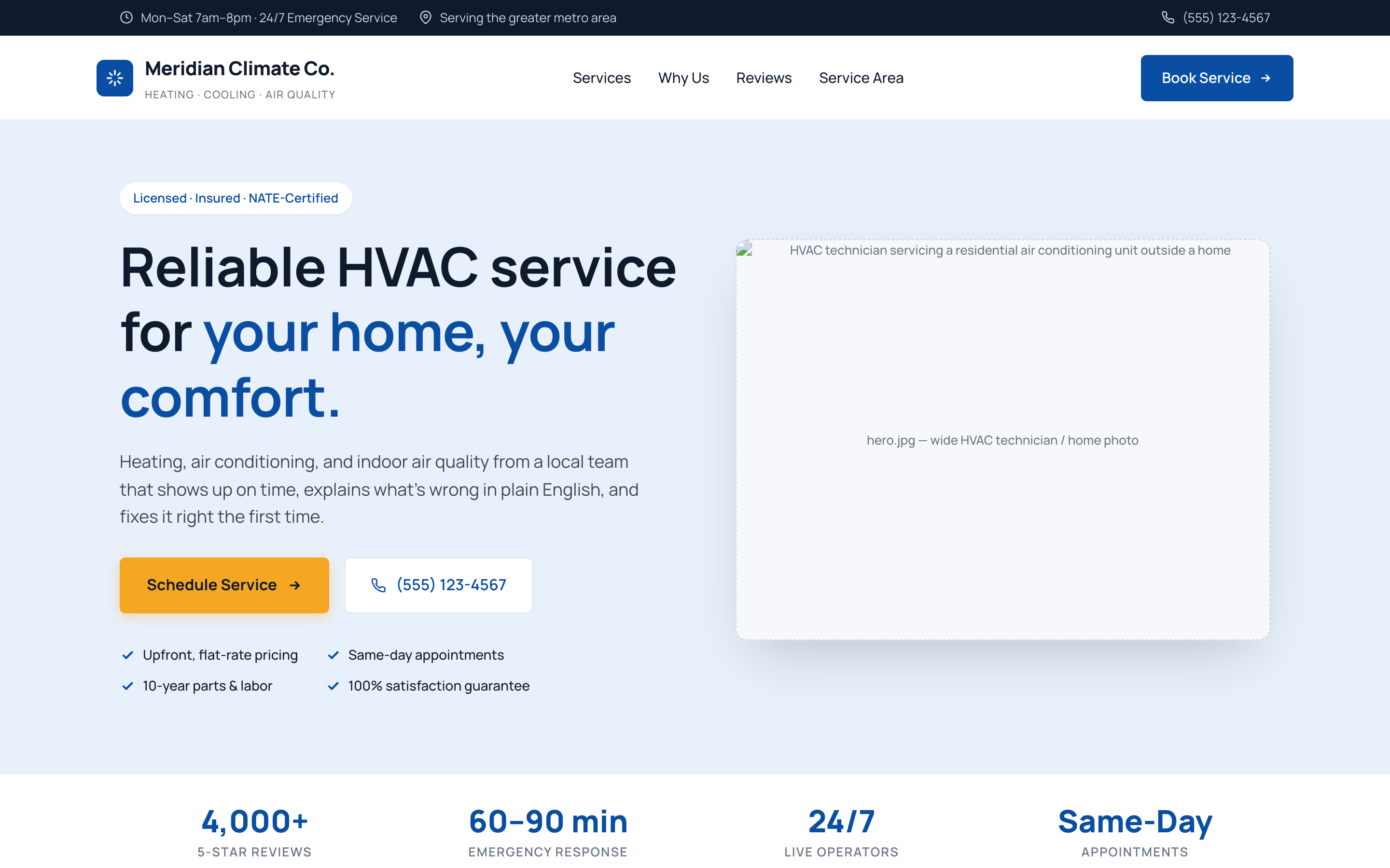 Meridian Climate — HVAC site